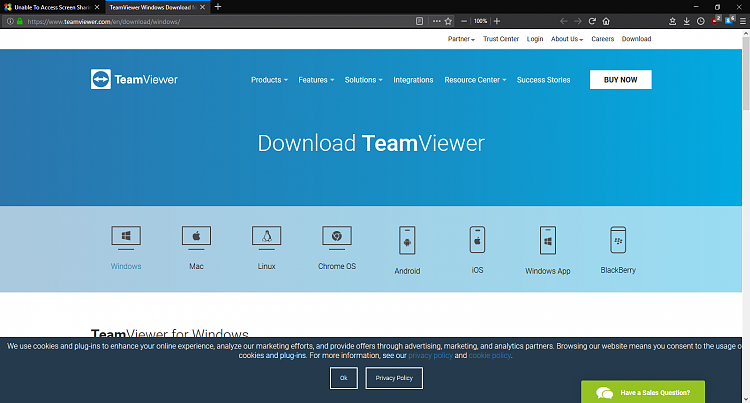 Unable To Access Screen Sharing Sites-teamviewer.png