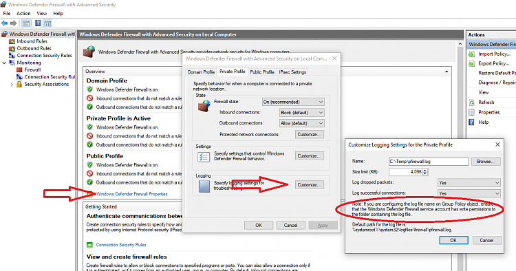 Windows firewall not logging packets-capture.png