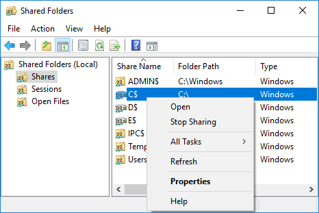 Folders show as 'Shared'. How to disable Sharing?-image.png