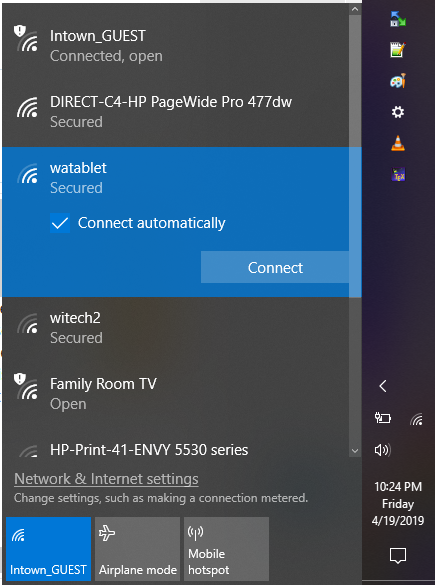 how to disable auto connect wifi windows 10