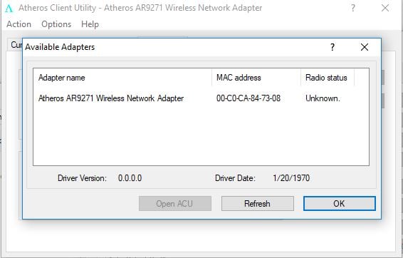 atheros ar9271 wireless network adapter specs