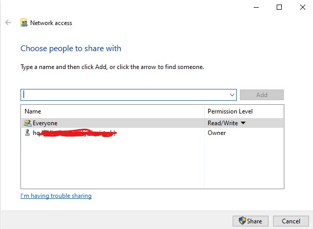Give Access to -&gt; Advanced Sharing, not working on my network-pic3.jpg