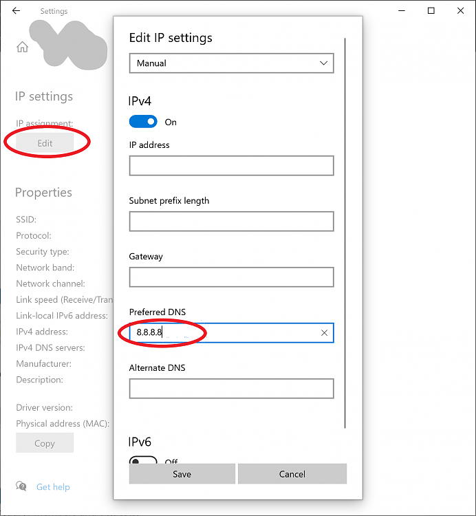 Static DNS with DHCP in Windows 10-settings.png