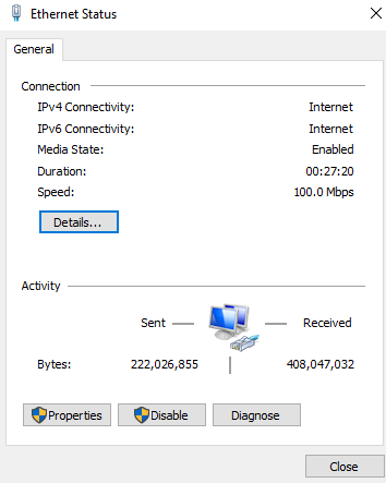 Gigabit Network Card is only showing 100mbps in network adapter&gt;status-network2.png