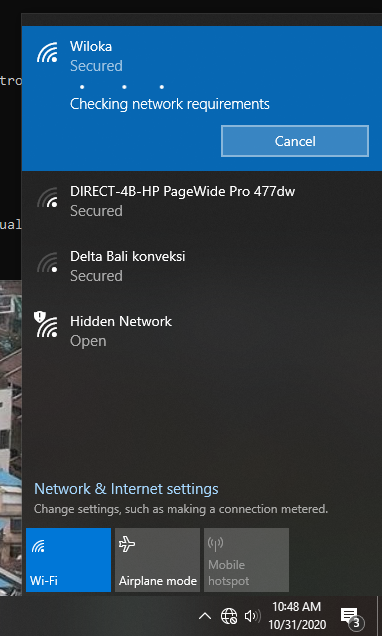 Windows 10 1909 WIFI connection issue-capture.png