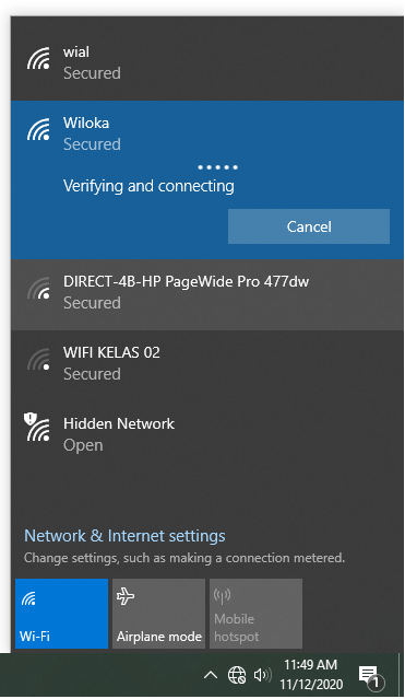 Windows 10 1909 WIFI connection issue-capture.png