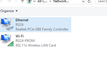 Windows 10 - No Internet - No path forward or back - 100% stuck-netconn.png