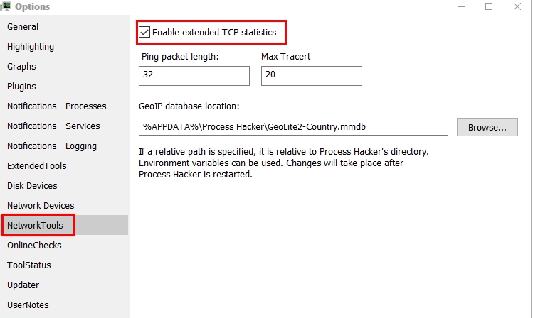 How to get traffic count on a specific IP connection?-process-hacker-options.jpg