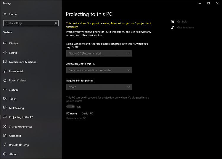 Nvidia miracast on sale windows 10