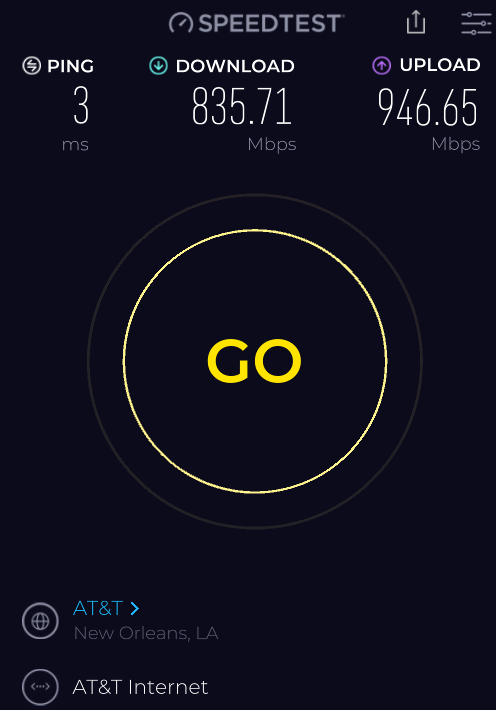 Testing internet speed-speedtest-app.png