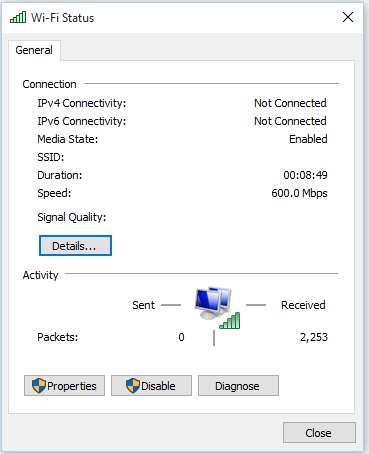 Adding a Netgear Wireless Adapter to a Windows 10 PC-wifi-status.png