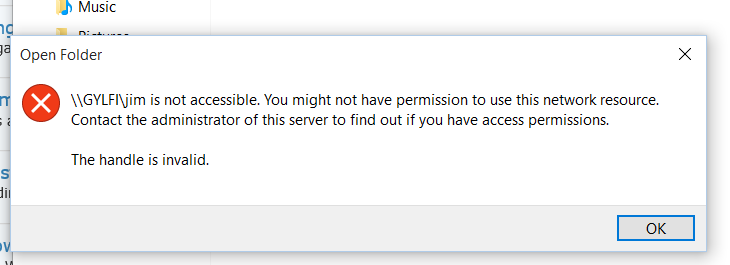 Build 1511  Handle invalid ???? on acessing a share-handle.png