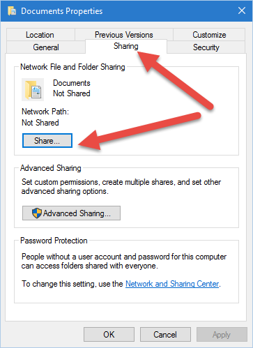 How can I share any files on my network ?-2016-0110-doc-folder-02.png