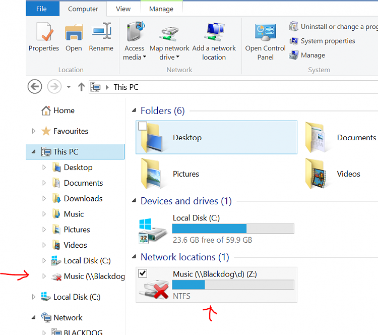 Cannot remove network shared disc from windows explorer-music.png