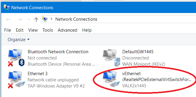 Win10 says I have no network? How to resolve and see map?-vethernet.png