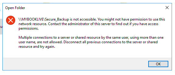 Cannot access a secured share on a NAS-multiple-server-connections.png