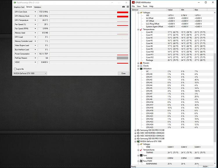 cpu gpu temperature monitor windows 10