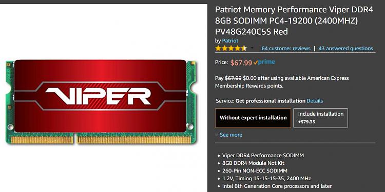 8GB stick of DDR 4 ram price-2018-10-04-18_33_36-patriot-memory-performance-viper-ddr4-8gb-sodimm-pc4-19200-2400mhz-pv48g24.jpg