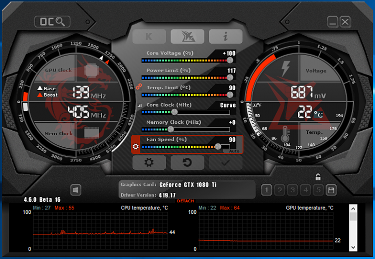 Afterburner power limit