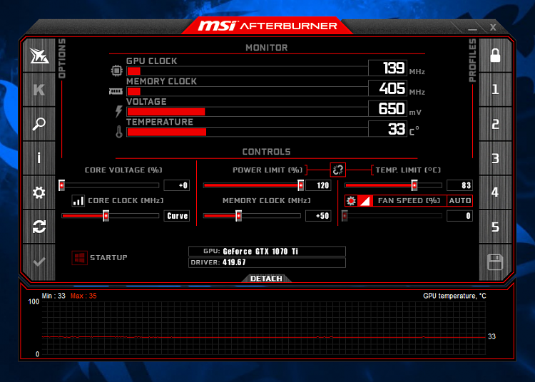 afterburner monitor afterburner monitor