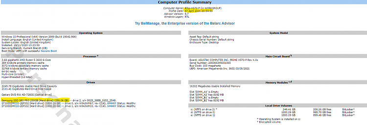 Win 10 Pro install on NVME PCIE drive: My nightmare-belarc.png