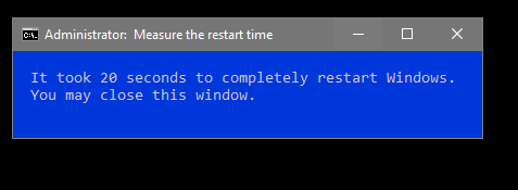 What is your Windows 10 Restart Time?-20sec.png