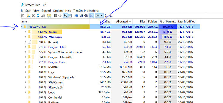 Treesize not showing Free space - confusing now and not useful-d1.png