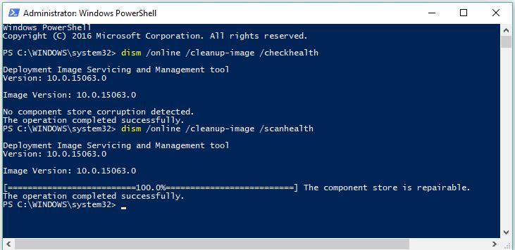 Creators update component store shows corruption but unable to repair-good-bad-dism.jpg
