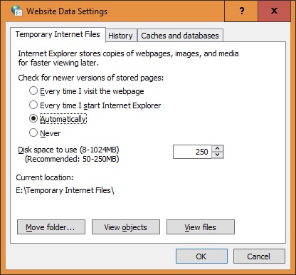 Disk Cleanup showing 2.9GB Temporary Internet Files-website-data-settings-2.jpg