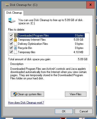 Disk Cleanup showing 2.9GB Temporary Internet Files-gb2.png