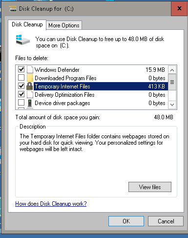 Disk Cleanup showing 2.9GB Temporary Internet Files-gb3.png