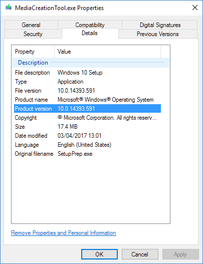 Disappearing hard drive space with SFC /Scannow-mct-version.png