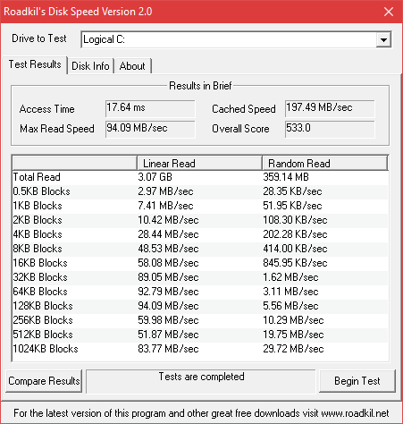 Windows 10| Startup Times Slow Since Creators Update-diskspeedtest.png