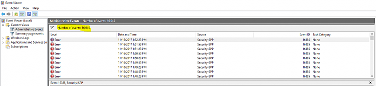 Win10 16k Errors in Event Viewer in 7 days.  Fresh Install 14 days ago-errors.png