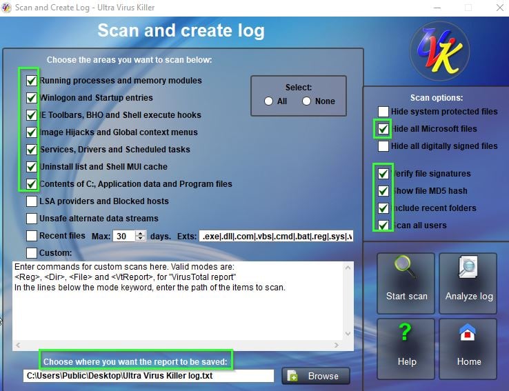 File Explorer in Windows 10 Not Opening Folders-scan-create-log-ultra-virus-killer.jpg