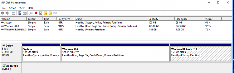 Recycle Bin in recovery partition filling-disk-management-snip-win10.png