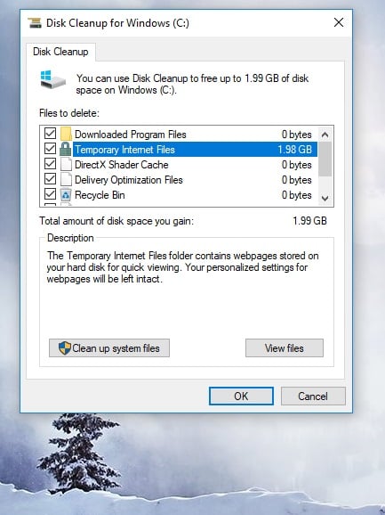 How to remove PADLOCK in Disc Cleanup..Temporary Internet Files.-screen-dump-brians-disc-cleanup-april2018-shows-1.99gb-tif.jpg