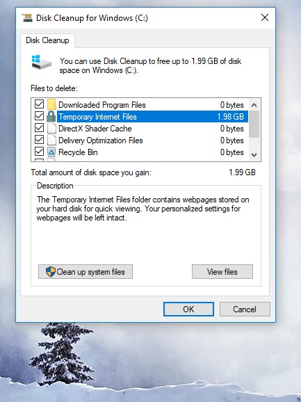 How to remove PADLOCK in Disc Cleanup..Temporary Internet Files.-screen-dump-brians-disc-cleanup-april2018-shows-1.99gb-tif.jpg