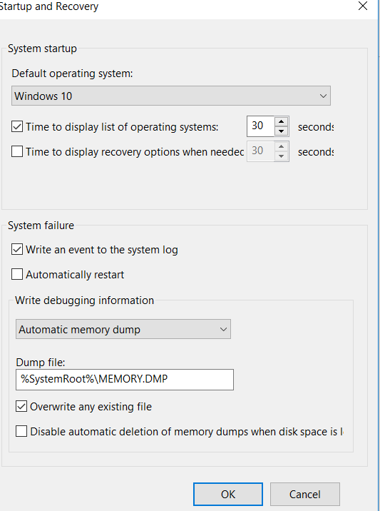 How do I troubleshoot sudden random shutdowns?-startupandrecovery.png