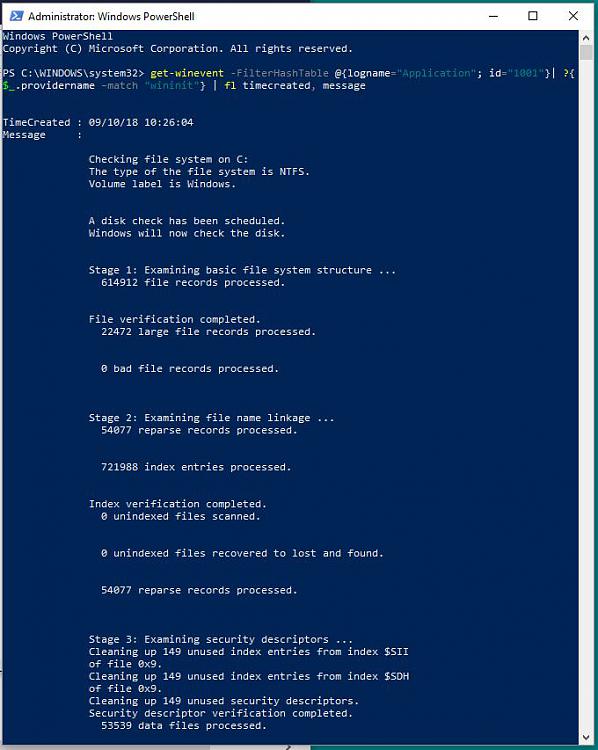 How do I fix a slow PC with 50% disk usage but 100% on the main HDD?-chkdsk-results-1.jpg