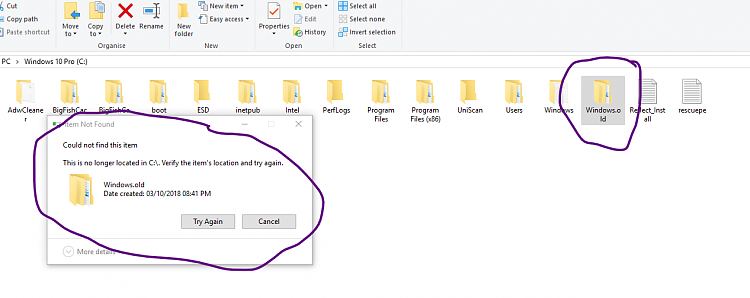 Can't remove Windows.old at all.-annotation-1-.png
