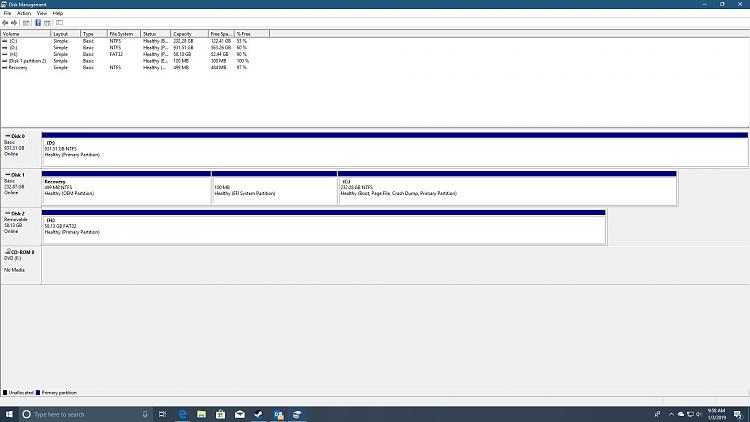 Does my SSD Need Over Provisioning?  Western Digital Blue 250GB-diskmgmt-status.jpg