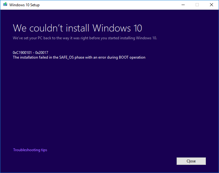 Let's run Win10 on really really old hardware-win10-v1809-install-error-0xc1900101.png