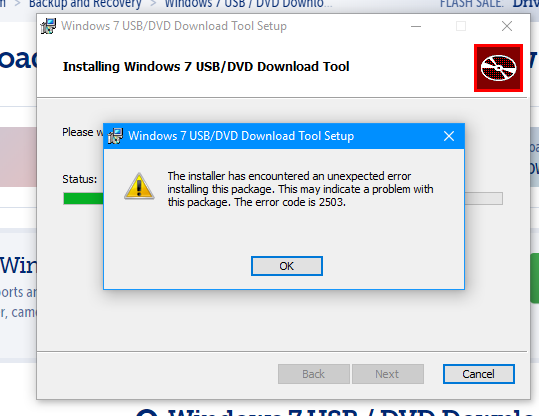 download tool installer error - 10 Forums