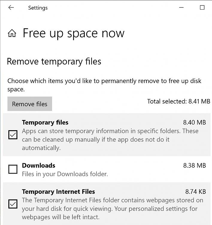 Disk Cleanup glitched at the same numbers and won't be fully erased!-free-up-space-glitched.jpg