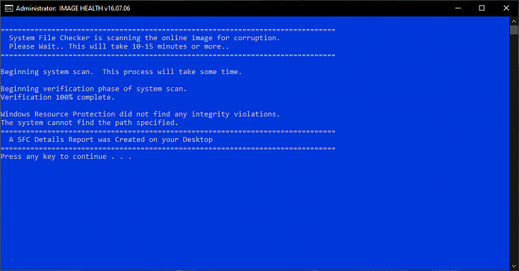 command prompt scannow