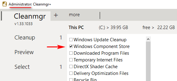 disk cleanup not working windows 10