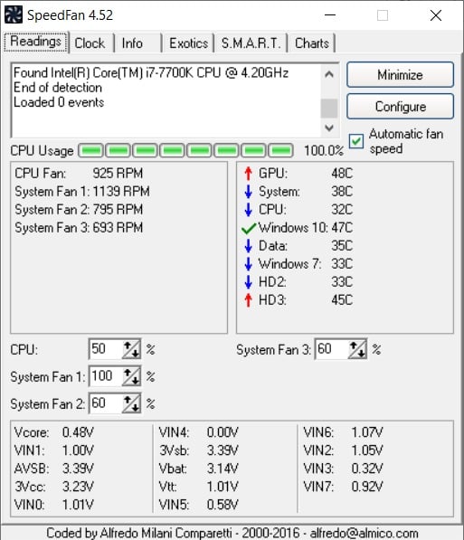 How is speedfan? - Windows 10