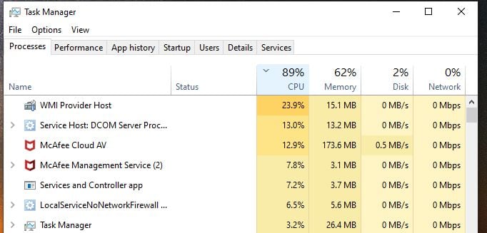 WMI provider host slowing system and lots of errors-usage.jpg