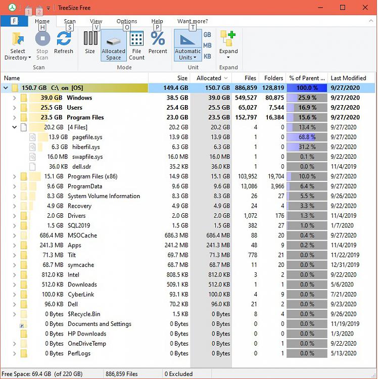 Unaccounted for Dell Laptop Hard Drive space on C: drive SSD-treesizefree-sep-27.jpg